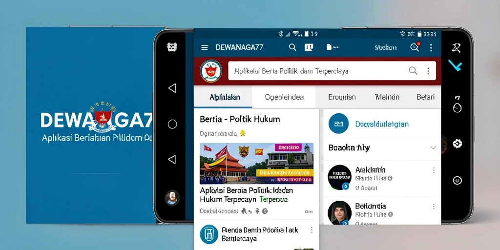 Tampilan antarmuka DEWANAGA77 yang informatif dan menarik.