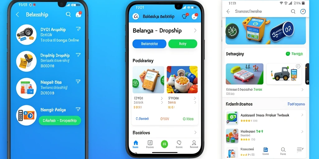 Antarmuka pengguna DY01 yang intuitif dan mudah digunakan untuk dropshipping.