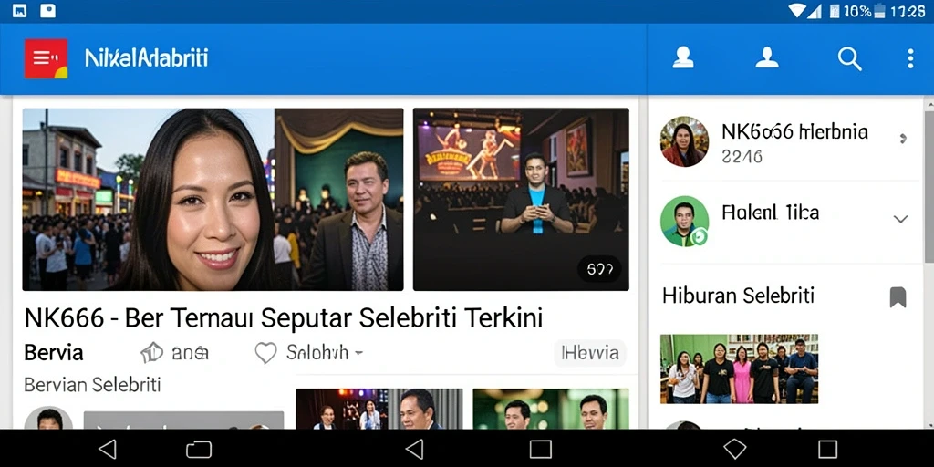 Tampilan antarmuka NK666 cocok untuk berita Hiburan Selebriti.