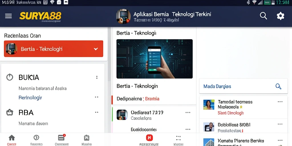 Antarmuka SURYA88 yang menarik dan informatif tentang teknologi.