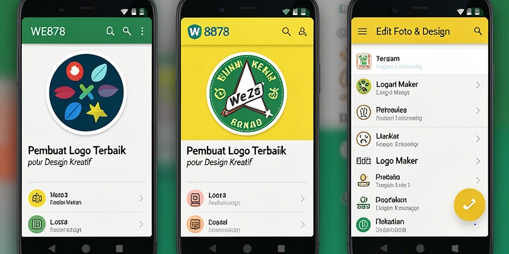 Antarmuka WE878 yang menarik untuk desain logo yang kreatif.