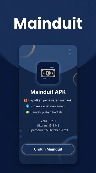 Tampilan halaman APK mainduit